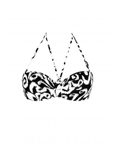 BANDEAU ANTIGEL EBB7138 LA BALINAISE COLOR: negro, naranja; TALLAS: 85b, 90b, 95b, 100b, 85c, 90c, 95c, 100c, 85d, 90d