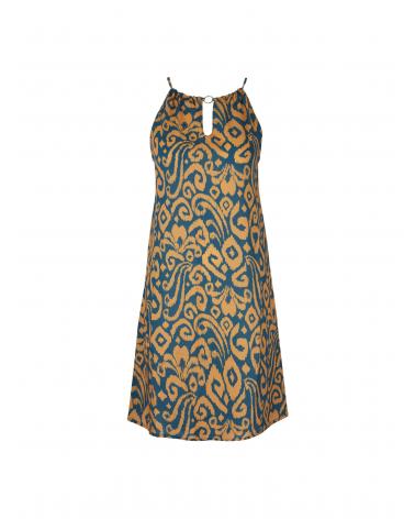 VESTIDO CORTO ANTIGEL ESB1038 LA BALINAISE COLOR: negro, naranja; TALLAS: 1, 2, 3, 4, 5  - Colección Baño Mujer Online 