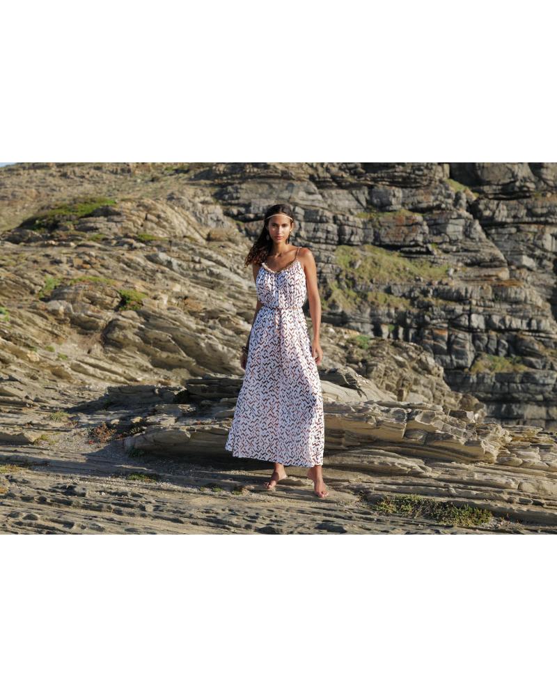 VESTIDO LARGO ANTIGEL ESB1158 LA CHAMANE TALLAS: 1, 2, 3, 4, 5  - Colección Baño Mujer Online  - PEPI GUERRA