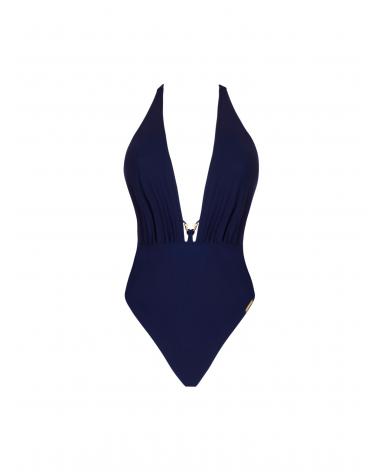 MAILLOT LISE CHARMEL ABB9780 CLASSE NAUTIQUE COLOR: blanco, marino, verde flúor; TALLAS: 1, 2, 3, 4  - Colección Baño