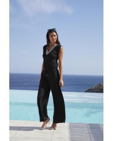 MONO LISE CHAMREL ENERGIE NAUTIQUE ASA3035 TALLAS: xs, s, m, l, xl; COLOR: negro, encre nautique Temporada: ver25 -