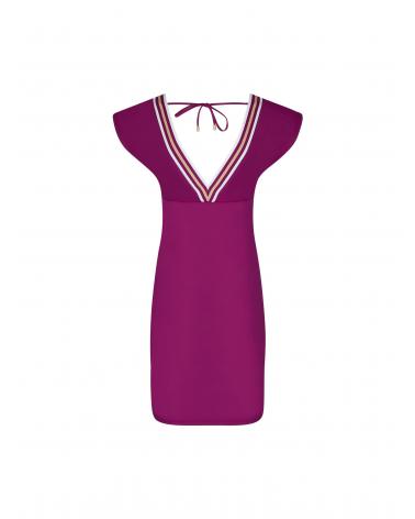 VESTIDO LISE CHARMEL ENERGIE NAUTIQUE ASA1035 TALLAS: s, m, l, xl; COLOR: negro, encre nautique, cassis gold, surf