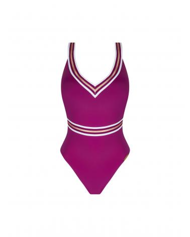 BAÑADOR LISE CHARMEL ENERGIE NAUTIQUE ABA9235 TALLAS: s, m, l, xl; COLOR: negro, encre nautique, cassis gold, surf