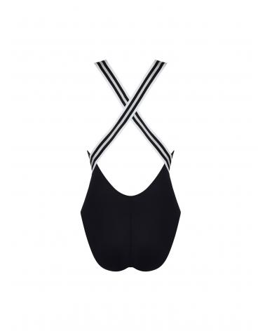 BAÑADOR LISE CHARMEL ENERGIE NAUTIQUE ABA9235 TALLAS: s, m, l, xl; COLOR: negro, encre nautique, cassis gold, surf