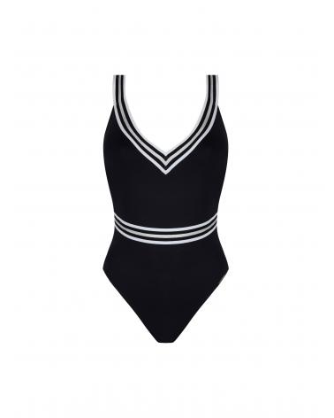 BAÑADOR LISE CHARMEL ENERGIE NAUTIQUE ABA9235 TALLAS: s, m, l, xl; COLOR: negro, encre nautique, cassis gold, surf