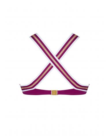 TOP BIKINI LISE CHARMEL ABA2035 ENERGIE NAUTIQUE TALLAS: s, m, l, xl; COLOR: negro, encre nautique, surf nautique