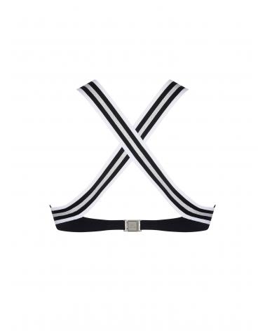 TOP BIKINI LISE CHARMEL ABA2035 ENERGIE NAUTIQUE TALLAS: s, m, l, xl; COLOR: negro, encre nautique, surf nautique