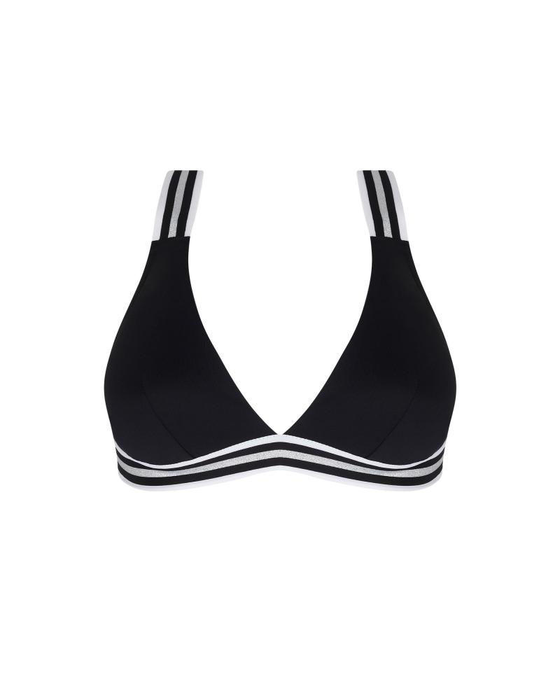 TOP BIKINI LISE CHARMEL ABA2035 ENERGIE NAUTIQUE TALLAS: s, m, l, xl; COLOR: negro, encre nautique, surf nautique