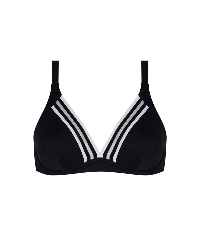 TOP TRIANGULO LISE CHARMEL COPA E ENERGIE NAUTIQUE ABA2535 COLOR: negro, encre nautique, cassis gold, surf nautique;