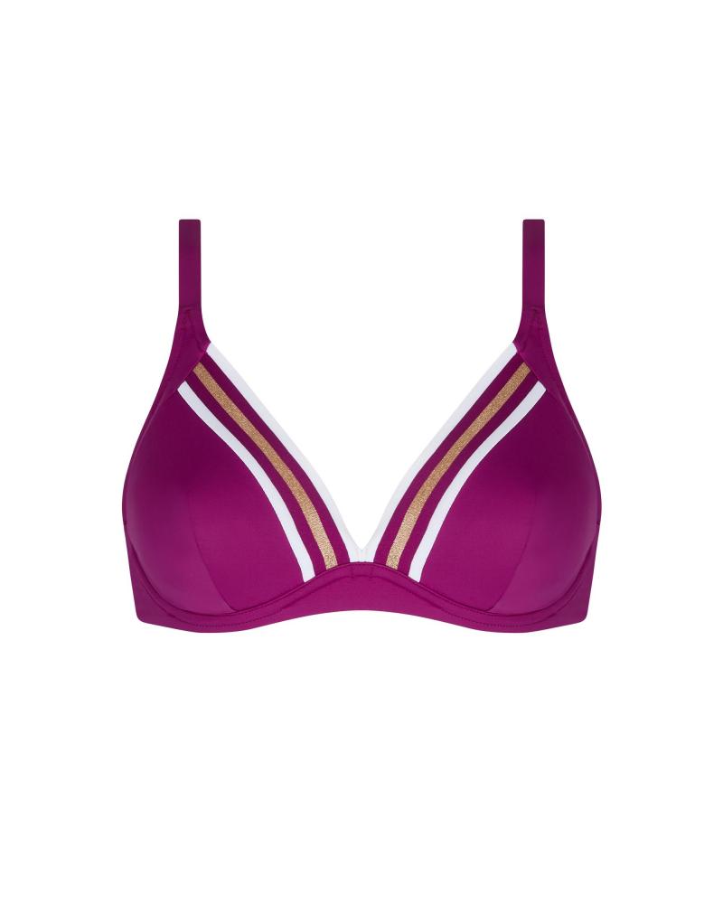 TOP TRIANGULO LISE CHARMEL COPA D ENERGIE NAUTIQUE ABA2535 COLOR: negro, encre nautique, surf nautique, casiis gold;