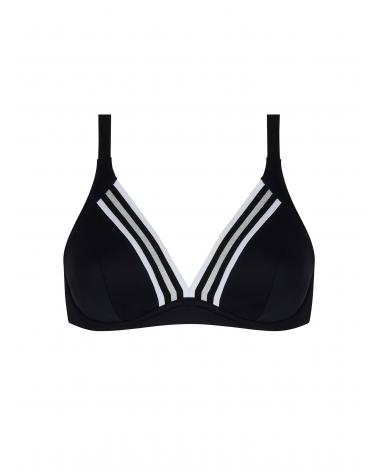TOP TRIANGULO LISE CHARMEL COPA D ENERGIE NAUTIQUE ABA2535 COLOR: negro, encre nautique, surf nautique, casiis gold;