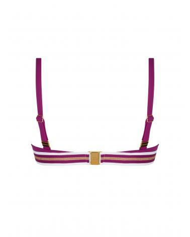 TOP TRIANGULO LISE CHARMEL COPA C ENERGIE NAUTIQUE ABA2535 COLOR: negro, encre nautique, surf nautique, casis gold;