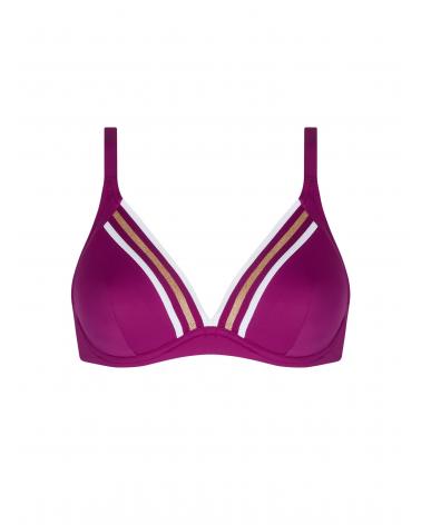 TOP TRIANGULO LISE CHARMEL COPA C ENERGIE NAUTIQUE ABA2535 COLOR: negro, encre nautique, surf nautique, casis gold;