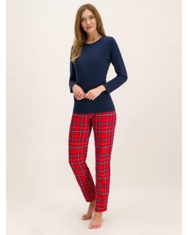 Buy Pijama Mujer Tommy Hilfiger 'Tartan' SIZES L COLOUR MARINO