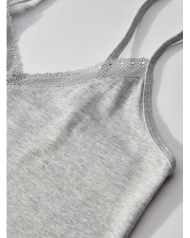 CAMISETA TIRANTE PASSIONATA CHARLOTTE T623 COLOR: gris; TALLAS: s, m Temporada: ver25 - Toda la lencería de noche de