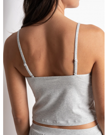 CAMISETA TIRANTE PASSIONATA CHARLOTTE T623 COLOR: gris; TALLAS: s, m Temporada: ver25 - Toda la lencería de noche de