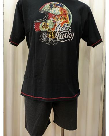 PIJAMA HOMBRE MASSANA CASCO p191336 TALLAS: l; COLOR: negro Temporada: ver19 - Hombre Ropa Interior y baño Online  -