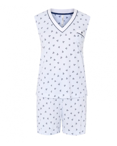 PIJAMA LOHE ANCLAS V253761 TALLAS: m, l, xl, xxl; COLOR: unico Composición: algodón, modal; Temporada: ver25 -   - PEPI