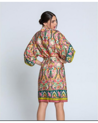 KIMONO VISCOSA LIBERTINE EN FLEURS LISE CHARMEL ALJ2039 TALLAS: s, m, l, xl  - Toda la lencería de noche de mujer