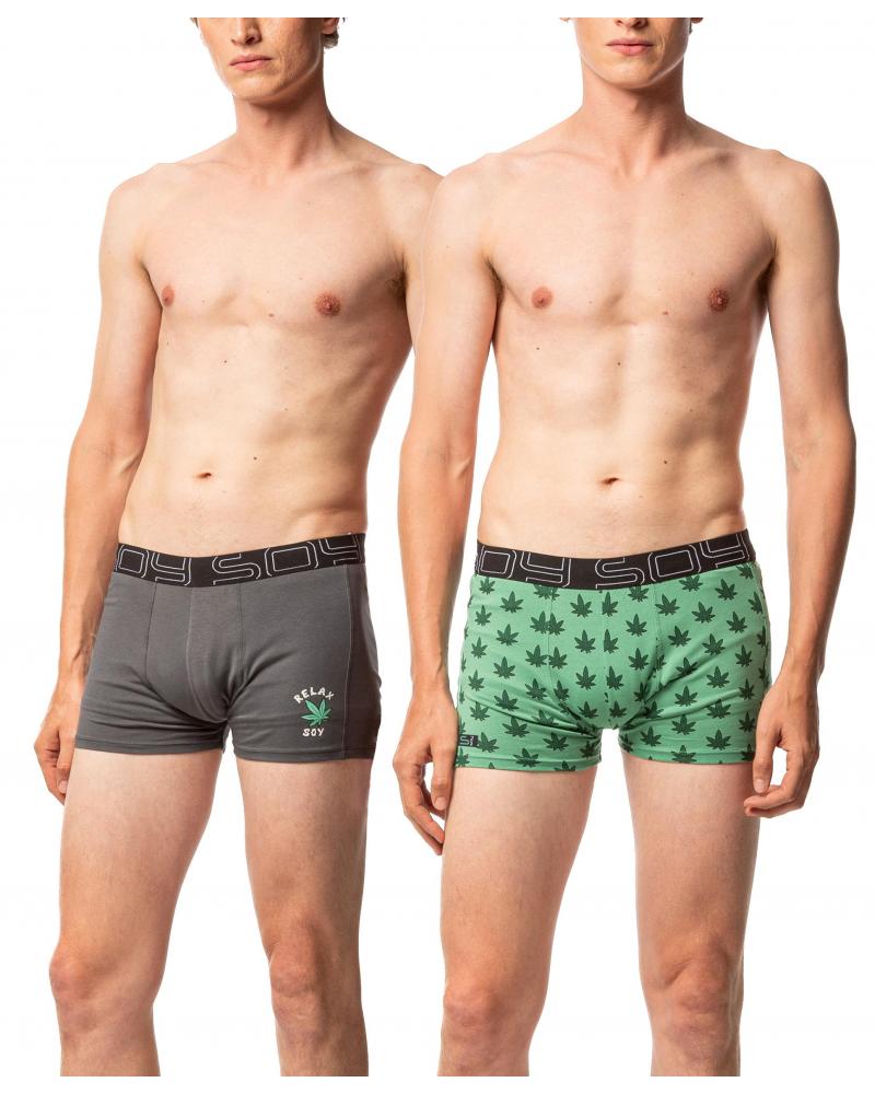 PACK 2 BOXER SOY MARIHUANA 251613 TALLAS: m; COLOR: unico Temporada: ver25 - Hombre Ropa Interior y baño Online  - PEPI