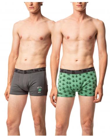 PACK 2 BOXER SOY MARIHUANA 251613 TALLAS: m; COLOR: unico Temporada: ver25 - Hombre Ropa Interior y baño Online  - PEPI