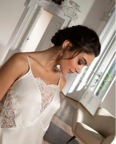 CAMISÓN SEXY BELLISSIME AMOUR ALJ1232 LISE CHARMEL TALLAS: 38, 40, 42, 44, 46  - NOVIAS Ropa interior Mujer Online  -