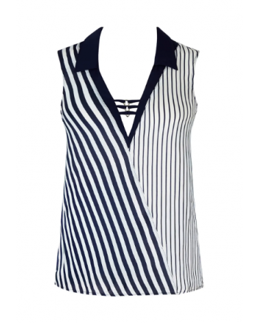 TOP LISE CHARMEL RAYURE EN LIGNE AS04B85 TALLAS: s, m, l, xl, xxl; COLOR: unico Temporada: ver25 - Colección Baño Mujer