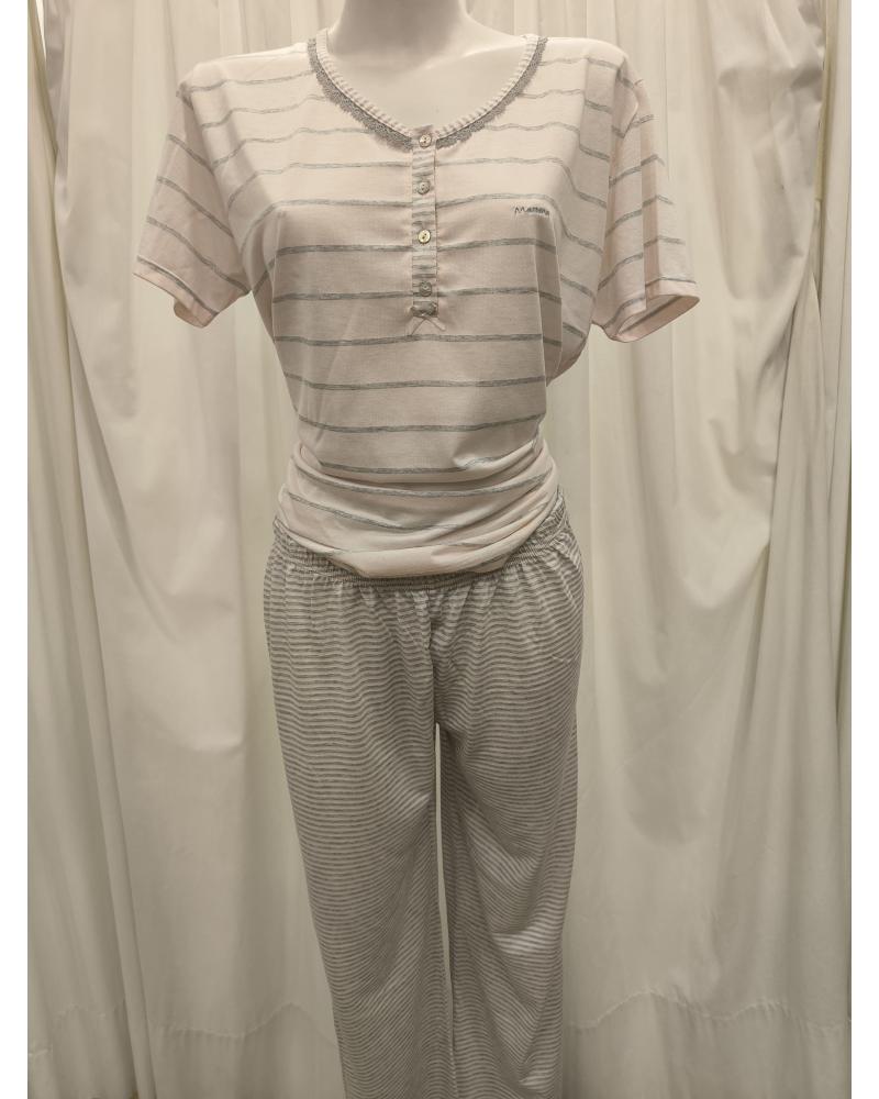 P131237 MASSANA PIJAMA MUJER MSSANA P131237 TALLAS: l, xl, xxl; COLOR: rosa palido Temporada: primavera-verano 2013 -
