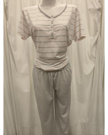 P131237 MASSANA PIJAMA MUJER MSSANA P131237 TALLAS: l, xl, xxl; COLOR: rosa palido Temporada: primavera-verano 2013 -