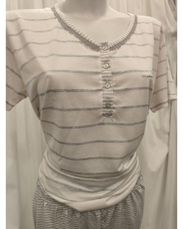 P131237 MASSANA PIJAMA MUJER MSSANA P131237 TALLAS: l, xl, xxl; COLOR: rosa palido Temporada: primavera-verano 2013 -