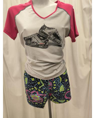 P111219 PIJAMA SRA MASSANA P111219 TALLAS: m, l, xl, xxl; COLOR: frambuesa Temporada: anteriores - Toda la lencería de