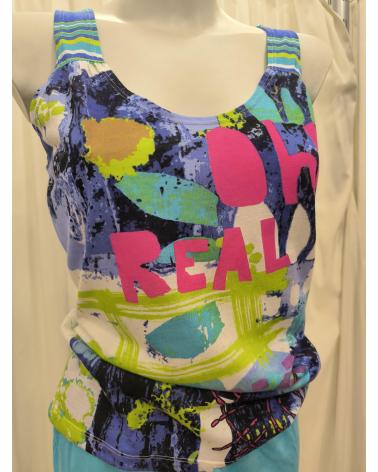 P121217 PIJAMA SRA MASSANA TALLAS: m, l; COLOR: turquesa Temporada: anteriores - Toda la lencería de noche de mujer