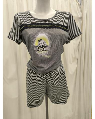PIJAMA SRA MASSANA P141220 TALLAS: m, l, xl; COLOR: negro Temporada: verano 2014 - Toda la lencería de noche de mujer