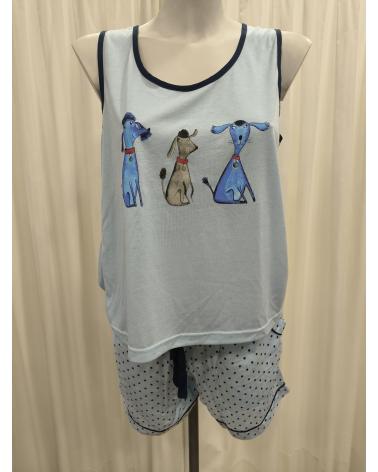 PIJAMA SIN MANGAS LOHE MUJER v183750 TALLAS: m, l; COLOR: azul Temporada: ver18 - Toda la lencería de noche de mujer