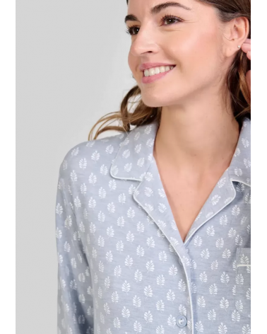 PIJAMA MUJER LOHE ABIERTO HOJAS Y251191 TALLAS: s, m, l, xl; COLOR: unico Temporada: invierno 25 - Toda la lencería de
