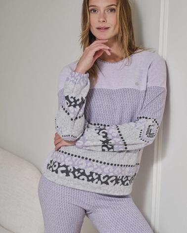PIJAMA MUER MASSANA PUNTO MILANO P751229 TALLAS: m, l; COLOR: unico Temporada: invierno 25 - Toda la lencería de noche