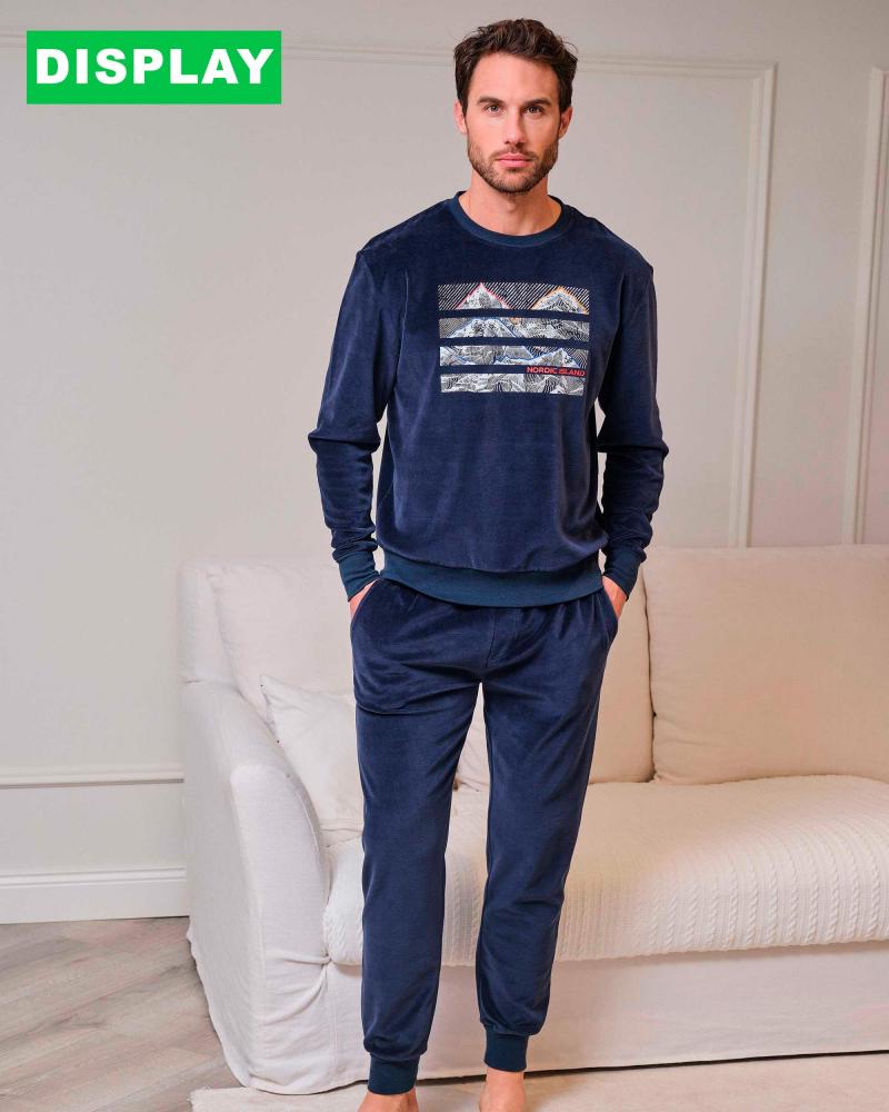 PIJAMA HOMBRE MASSANA P751322 TALLAS: m, l, xl; COLOR: unico Temporada: invierno 25 - Hombre Ropa Interior y baño