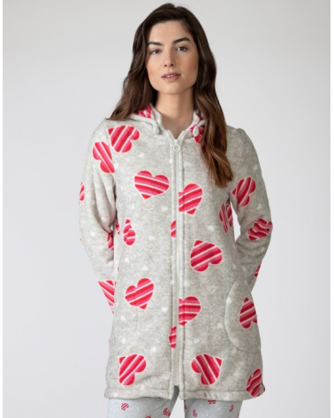 CHAQUETA HOME MUJER MASSANA L756205 COLOR: gris; TALLAS: s, m, l Temporada: invierno 25 - Toda la lencería de noche de