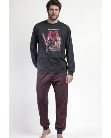 PIJAMA HOMBRE STAR WARS 63478 TALLAS: s, m, l, xl, xxl; COLOR: unico Temporada: invierno 25 - Hombre Ropa Interior y