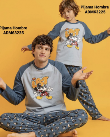 PIJAMA HOMBRE DYSNEY ADM63225 TALLAS: s, m, l, xl; COLOR: unico Temporada: invierno 25 -   - PEPI GUERRA