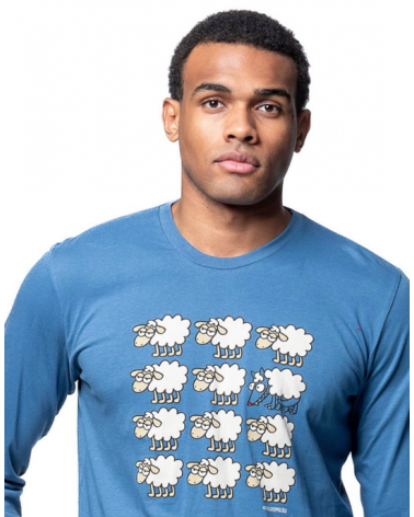 PIJAMA HOMBRE KUKUXUMUSU NUBES OVEJAS 252250 TALLAS: s, m, l, xl, xxl; COLOR: unico Temporada: invierno 25 - Hombre