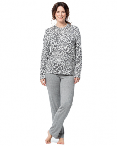 PIJAMA MUJER EGATEX ANIMAL PRINT 252517 TALLAS: m, l, xl; COLOR: unico Temporada: invierno 25 - Toda la lencería de