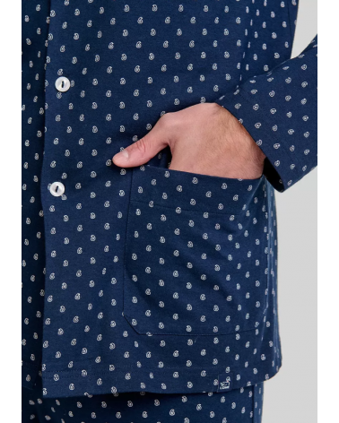 PIJAMA LOHE ABIERTO HOMBRE Y255151 CACHEMIR TALLAS: m, l, xl; COLOR: unico Temporada: invierno 25 - Hombre Ropa