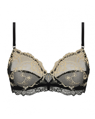 Suj. entero con aros Lise Charmel ACJ6013 SUBLIME EN OR COLOR: negro; TALLAS: 85b, 90b, 95b, 100b, 85c, 90c, 95c, 100c