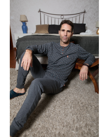 PIJAMA HOMBRE PUNTO SOY 252632 TALLAS: l, xl, xxl, 3xl; COLOR: unico Temporada: invierno 25 - Hombre Ropa Interior y