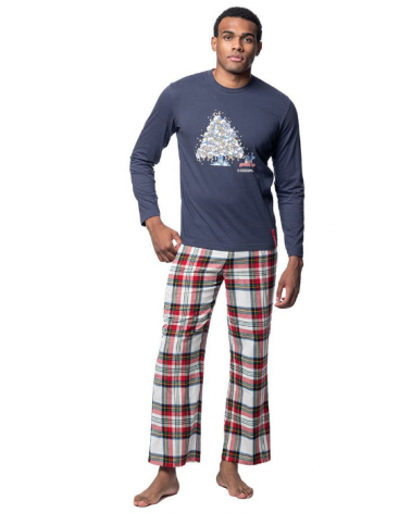 PIJAMA HOMBRE KUKUXUMUSU NAVIDAD 252257 TALLAS: s, m, l, xl; COLOR: unico Temporada: invierno 25 - Hombre Ropa Interior