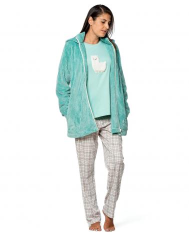 CHAQUETA SEÑORETTA CAPUNCHA DETALLE ANIMAL 252113 TALLAS: s, m, l; COLOR: unico Temporada: invierno 25 - Toda la