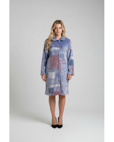 BATA MUJER EGATEX 162554 TALLAS: s, m, l, xl, xxl; COLOR: azul Temporada: inv17 - Toda la lencería de noche de mujer