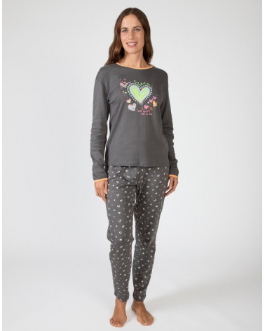 PIJAMA MUJER MASSANA ALGODON P751201 TALLAS: m, l; COLOR: unico Temporada: invierno 25 - Toda la lencería de noche de