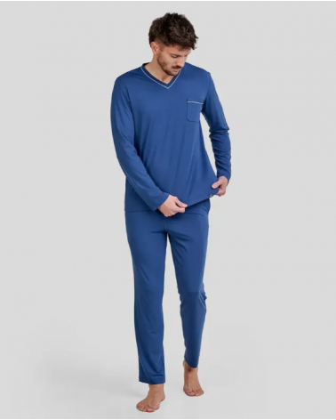 PIJAMA HOMBRE MODAL LOHE Y255153 TALLAS: m, l, xl; COLOR: marino Temporada: invierno 25 - Hombre Ropa Interior y baño